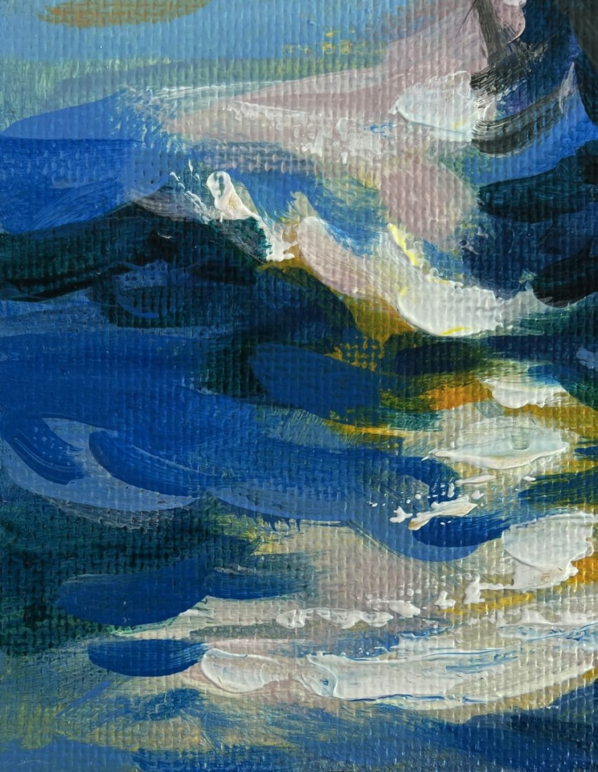Acrylic painting Sunset Journey Mykhailo Patskan - 7