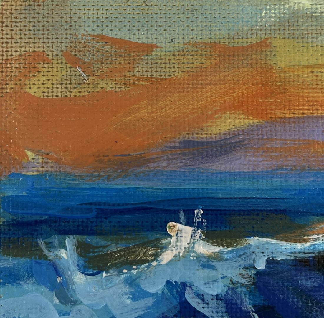 Acrylic painting Harmony of the movement of waves Mykhailo Patskan - 6