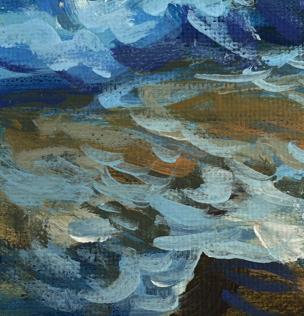 Acrylic painting Harmony of the movement of waves Mykhailo Patskan - 7