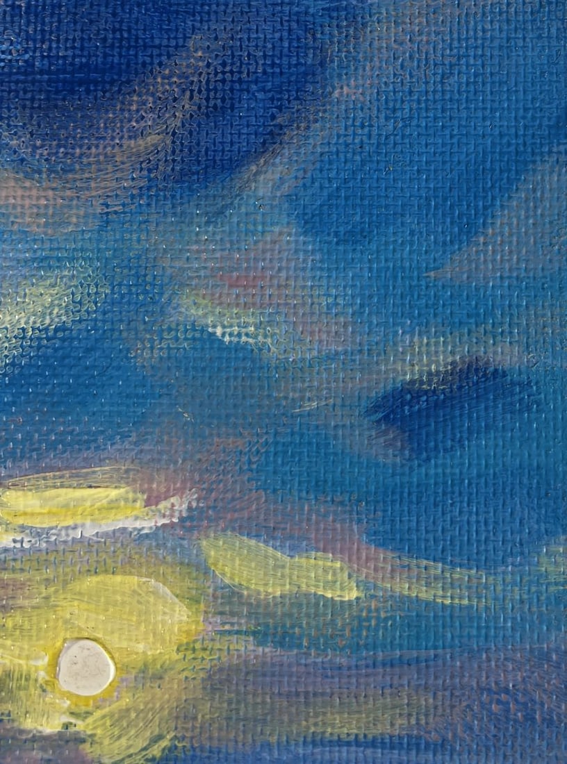 Acrylic painting Reflection of the sun in the sea Mykhailo Patskan - 4