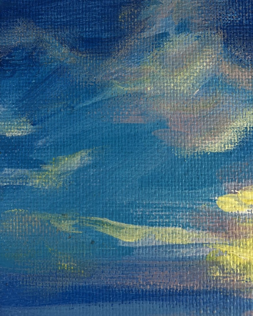 Acrylic painting Reflection of the sun in the sea Mykhailo Patskan - 5
