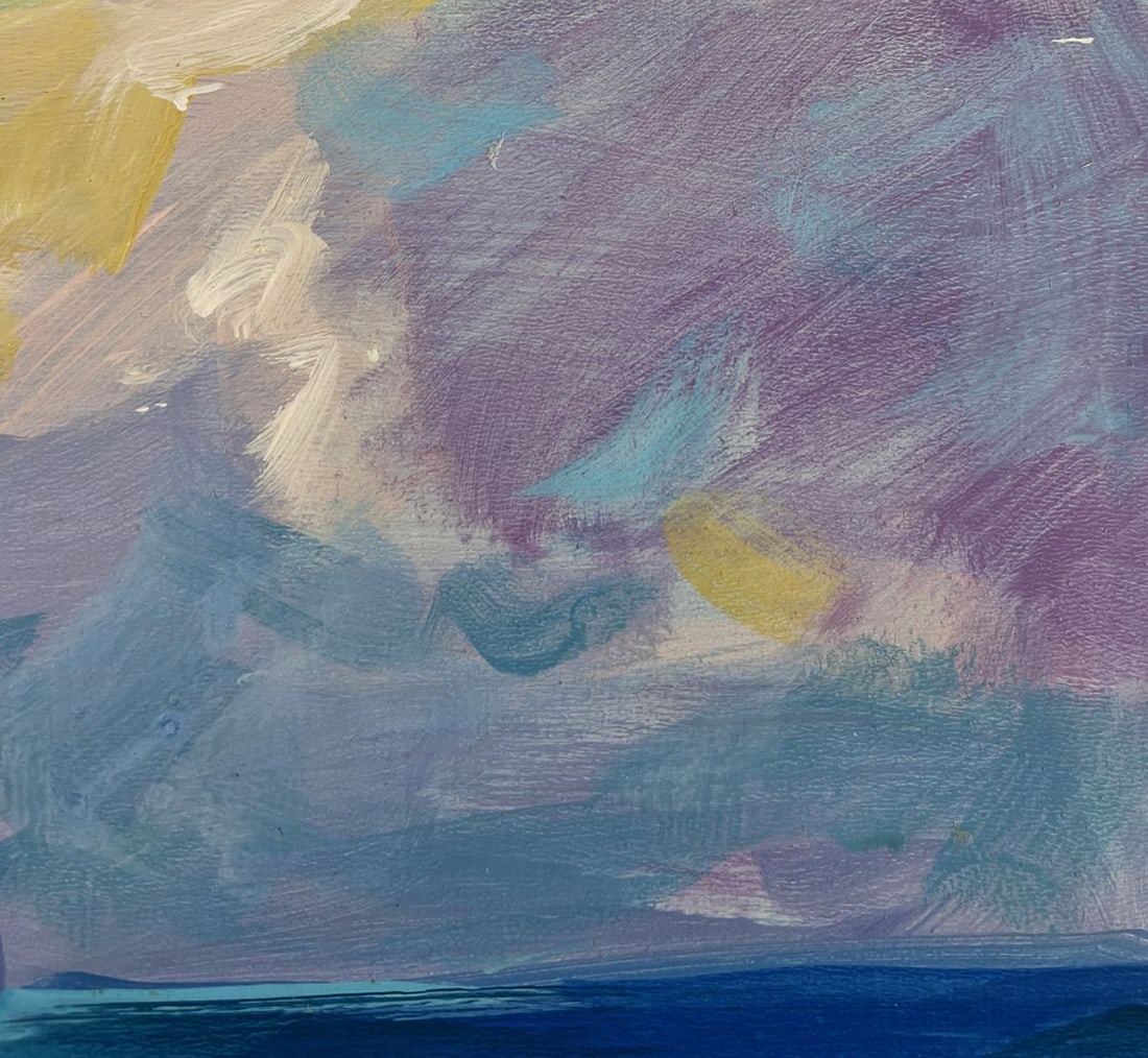 Acrylic painting Like an angel in the sea Mykhailo Patskan - 4