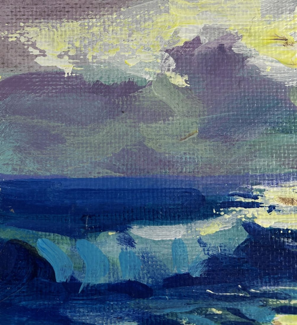 Acrylic painting The sound of sea waves Mykhailo Patskan - 6