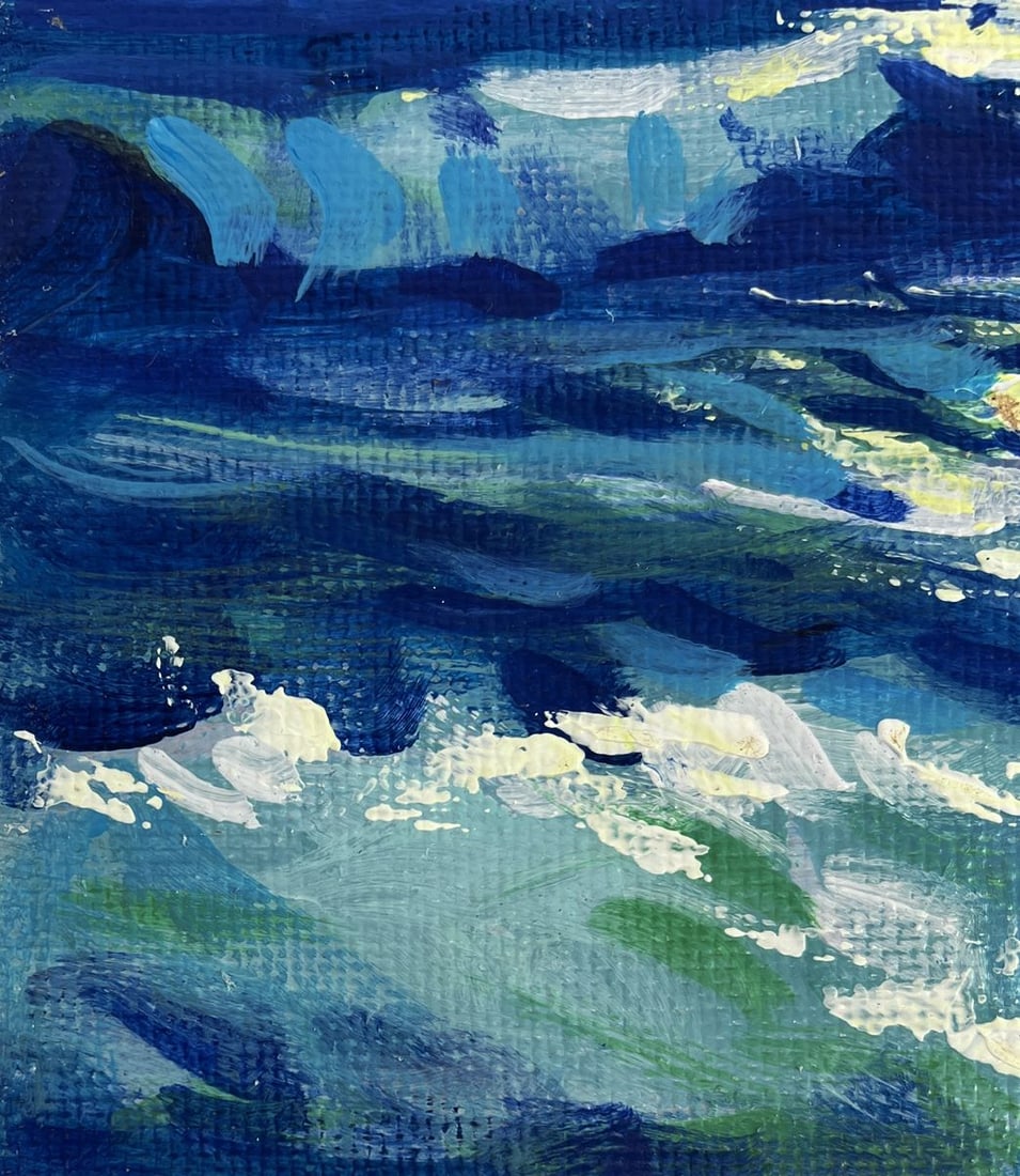 Acrylic painting The sound of sea waves Mykhailo Patskan - 7