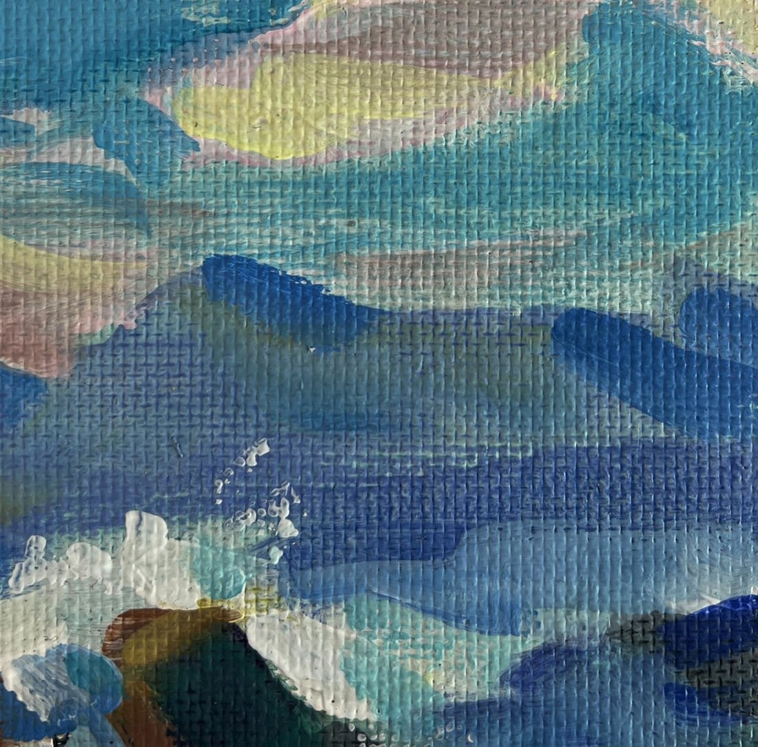 Acrylic painting Sea wavy breeze Mykhailo Patskan - 4