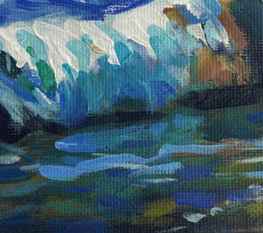 Acrylic painting Sea wavy breeze Mykhailo Patskan - 8