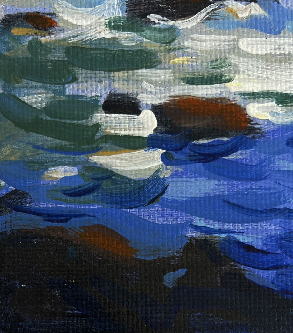 Acrylic painting The fusion of sunset and sea Mykhailo Patskan - 7