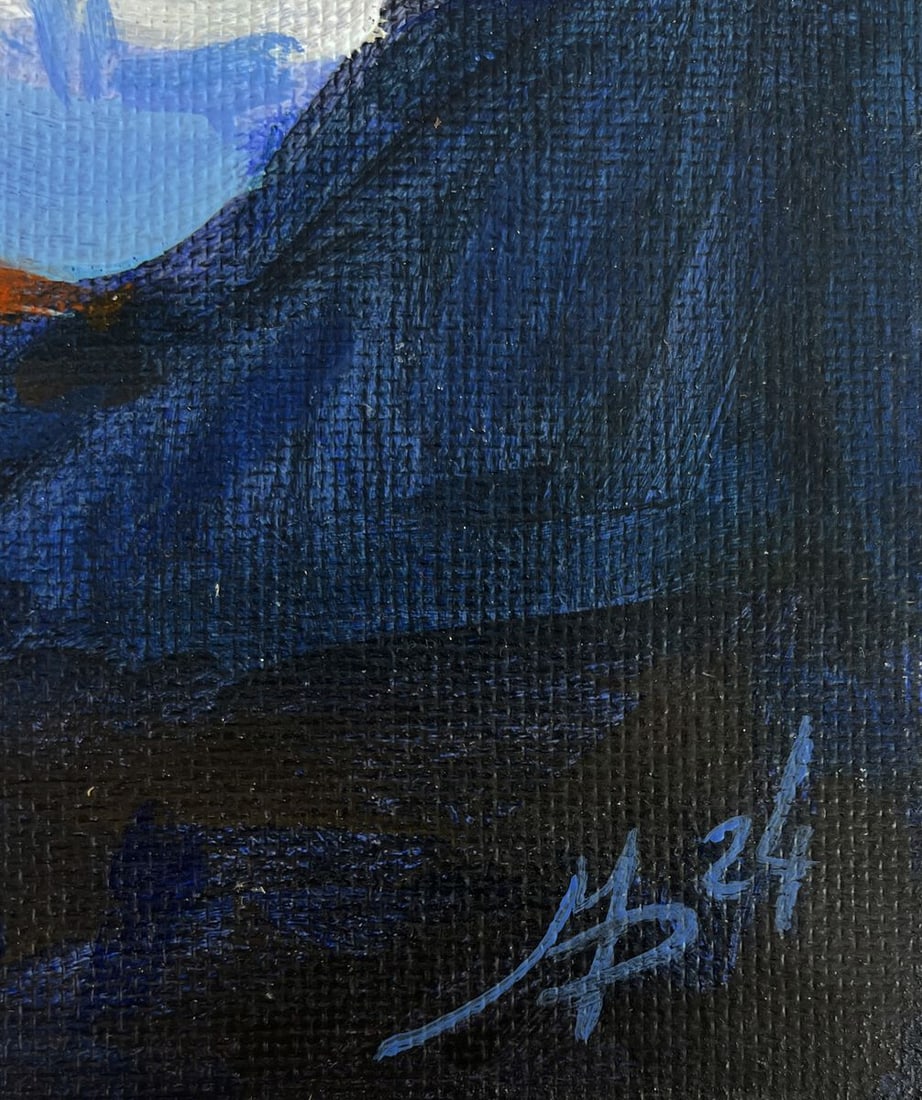 Acrylic painting The fusion of sunset and sea Mykhailo Patskan - 9