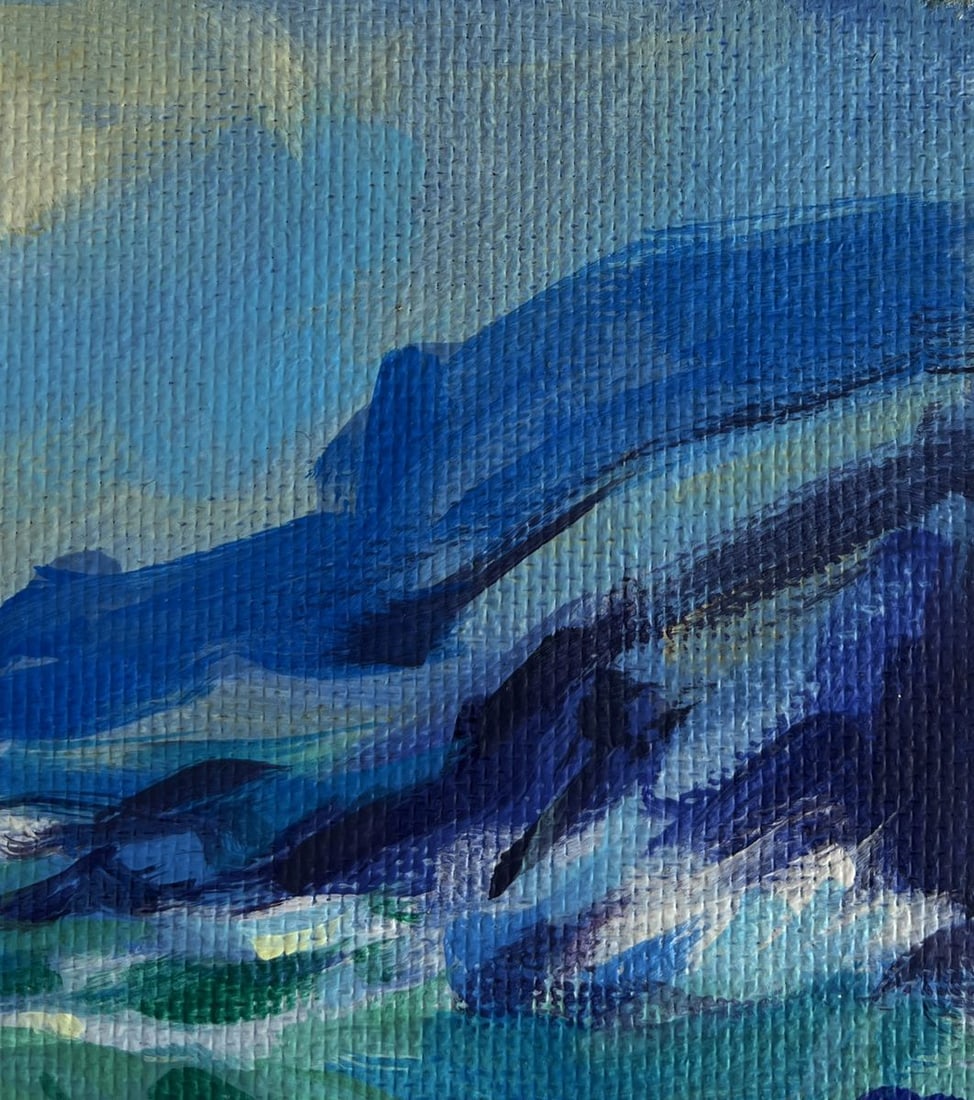 Acrylic painting A sea storm is beginning Mykhailo Patskan - 4