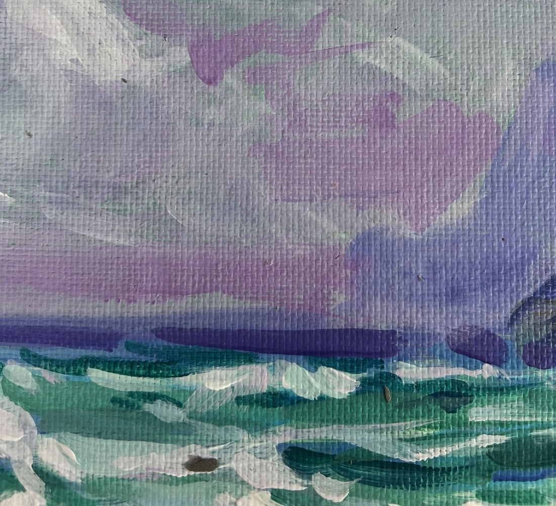 Acrylic painting Sailboat near the shore Mykhailo Patskan - 5