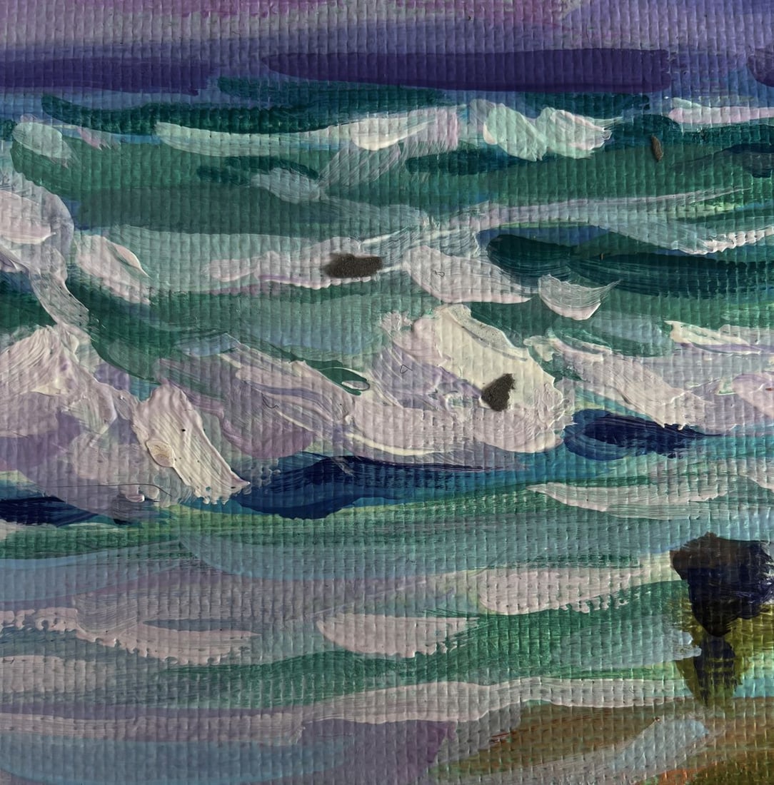Acrylic painting Sailboat near the shore Mykhailo Patskan - 7