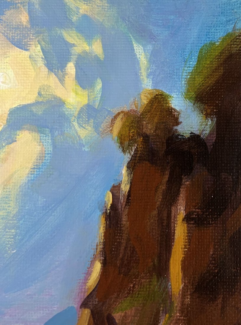 Acrylic painting Summer seashore Mykhailo Patskan - 4