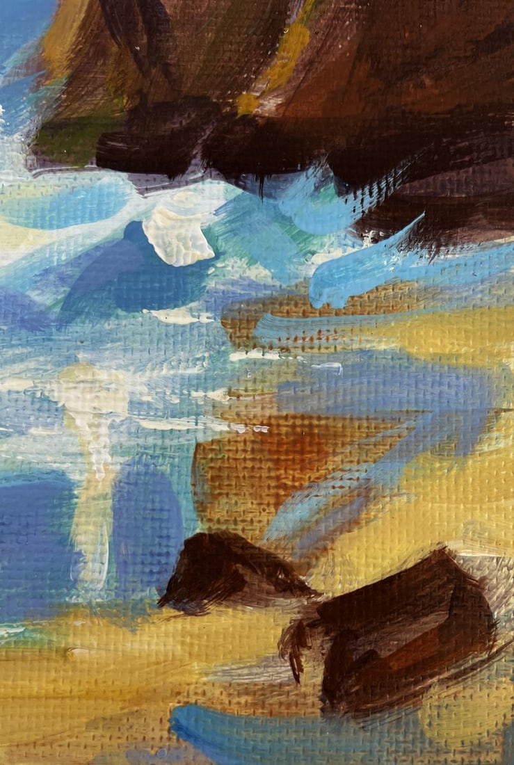Acrylic painting Summer seashore Mykhailo Patskan - 7