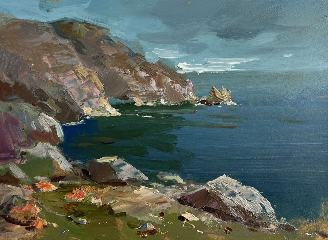 Oil painting Sea breeze on the shore Yuriy Suprunchuk - 3