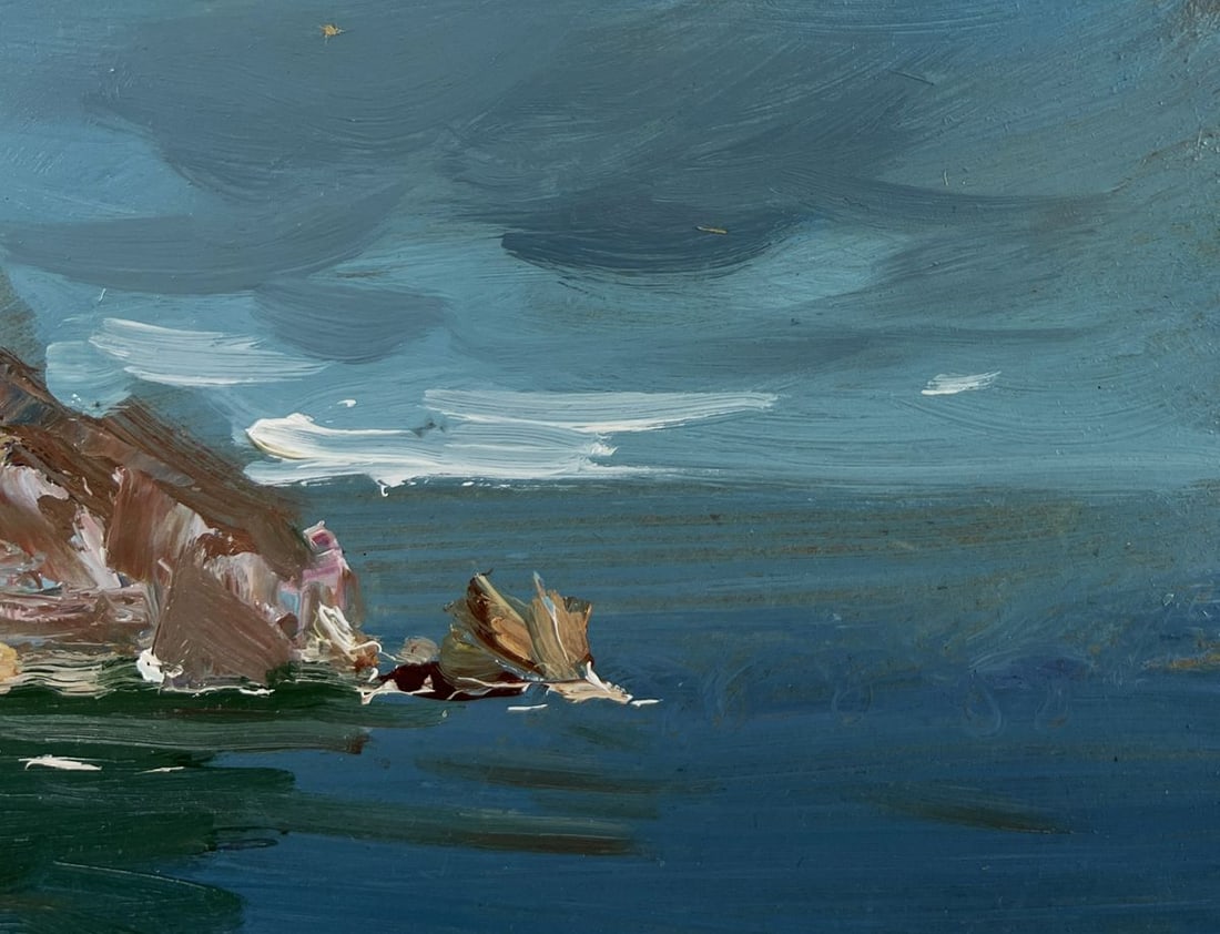 Oil painting Sea breeze on the shore Yuriy Suprunchuk - 4