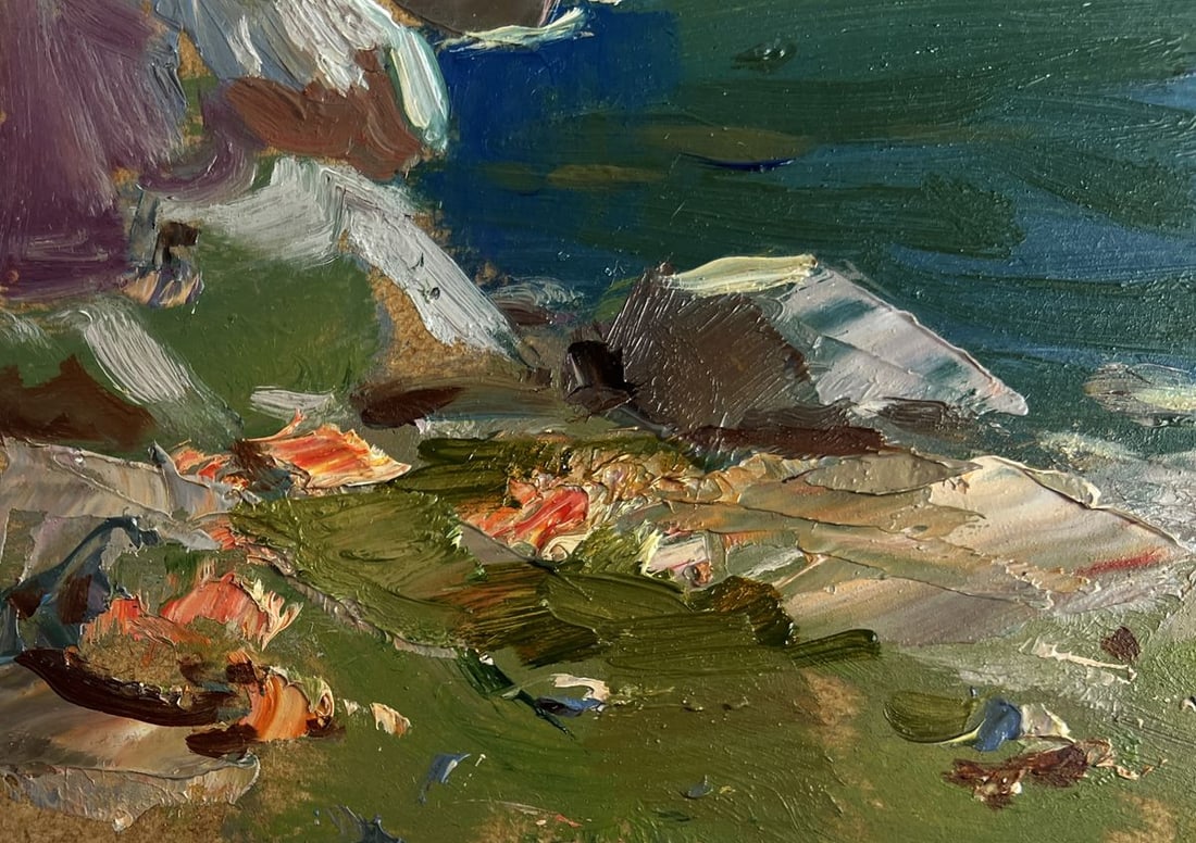 Oil painting Sea breeze on the shore Yuriy Suprunchuk - 6