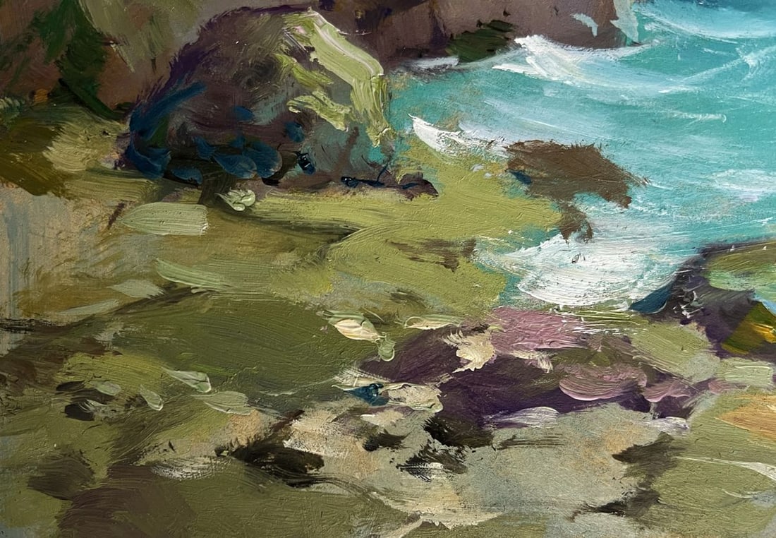 Oil painting Seagulls flying over the sea Yuriy Suprunchuk - 9