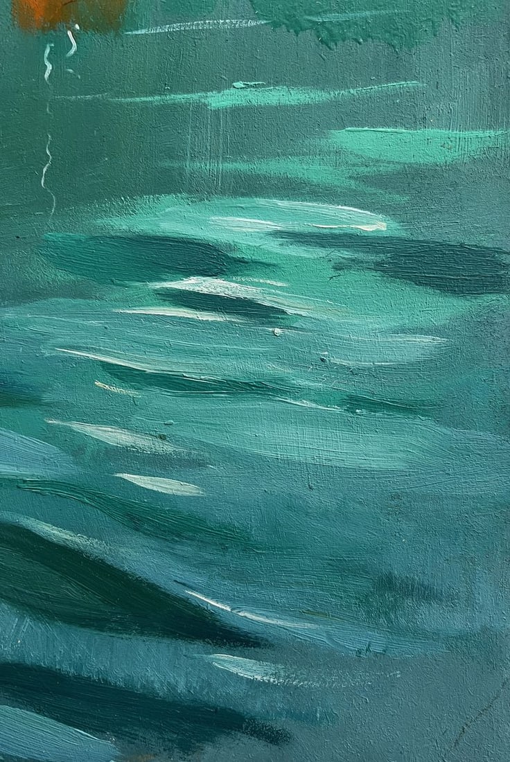 Oil painting The sea washes the mountains Yuriy Suprunchuk - 7
