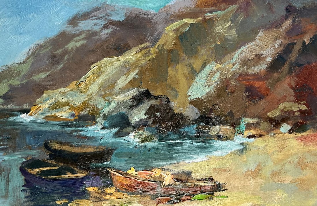 Oil painting Dream of the sea and mountains Yuriy Suprunchuk - 9