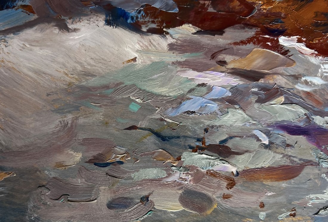 Oil painting Sea waves are beating against the shore Yuriy Suprunchuk - 6