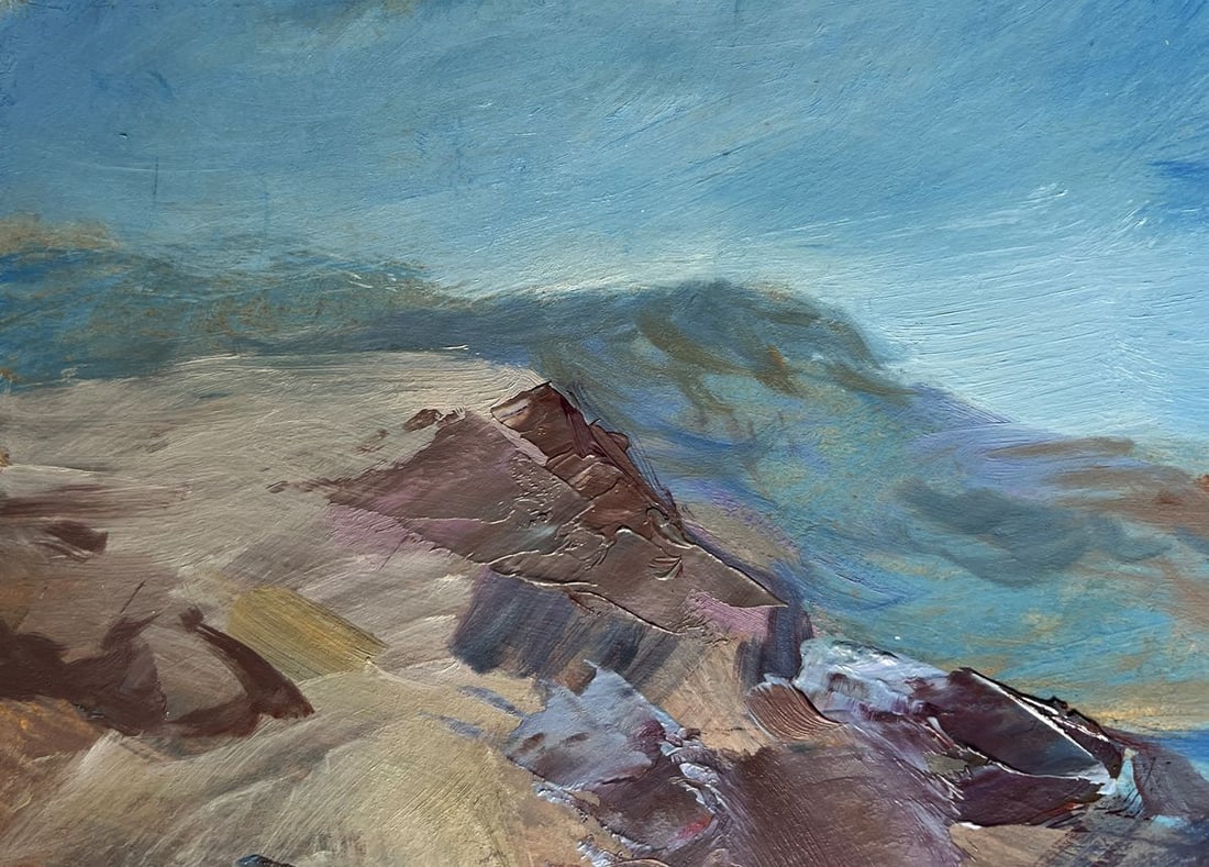Oil painting Sea waves are beating against the shore Yuriy Suprunchuk - 7
