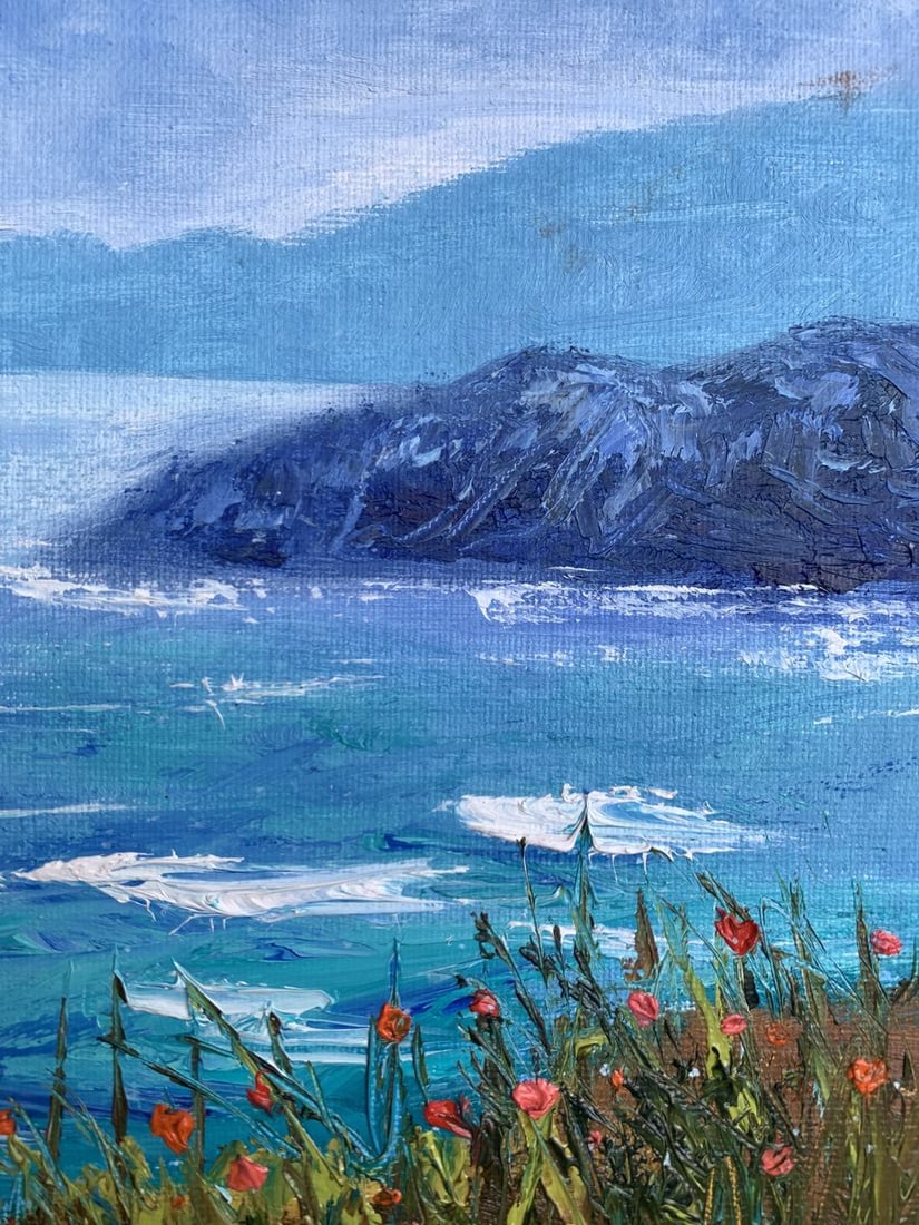 Oil painting Calm sea Tatyana Derdey - 8