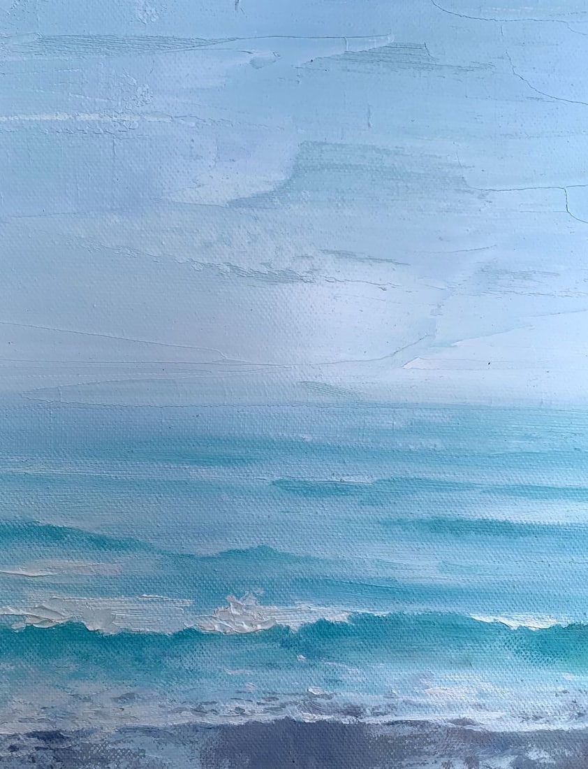Oil painting Warm sea Tatyana Derdey - 7