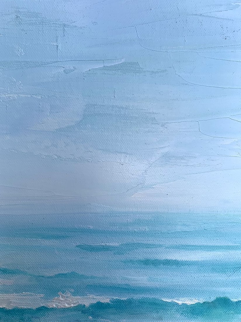 Oil painting Warm sea Tatyana Derdey - 8