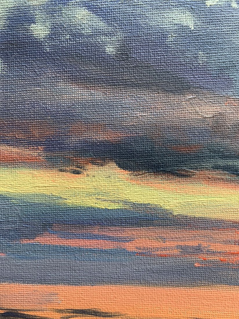 Oil painting Sunset at sea Tatyana Derdey - 4