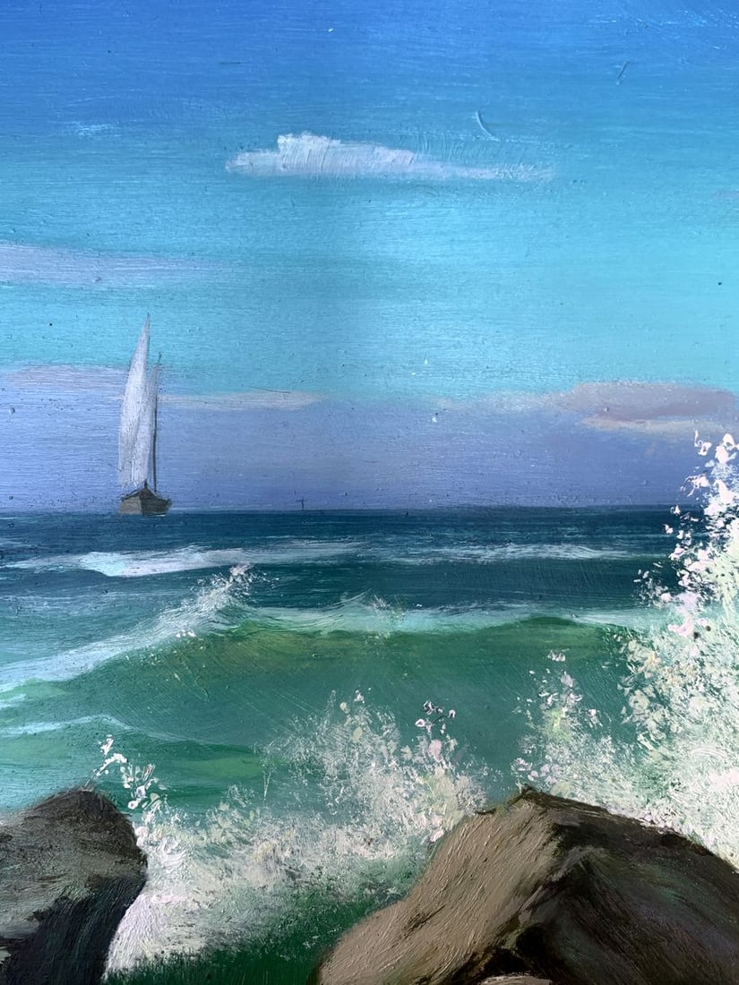 Oil painting Sea waves Mykhailo Burdylo - 5