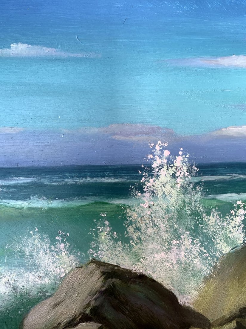 Oil painting Sea waves Mykhailo Burdylo - 6