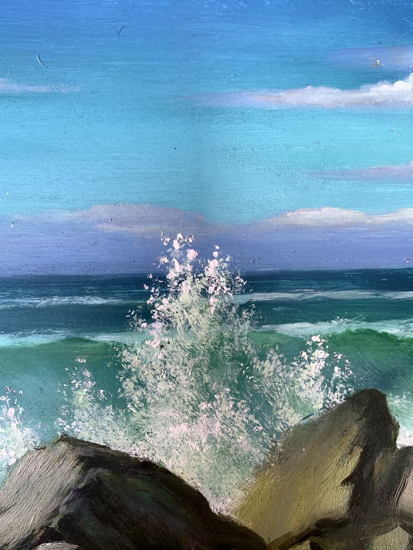Oil painting Sea waves Mykhailo Burdylo - 7