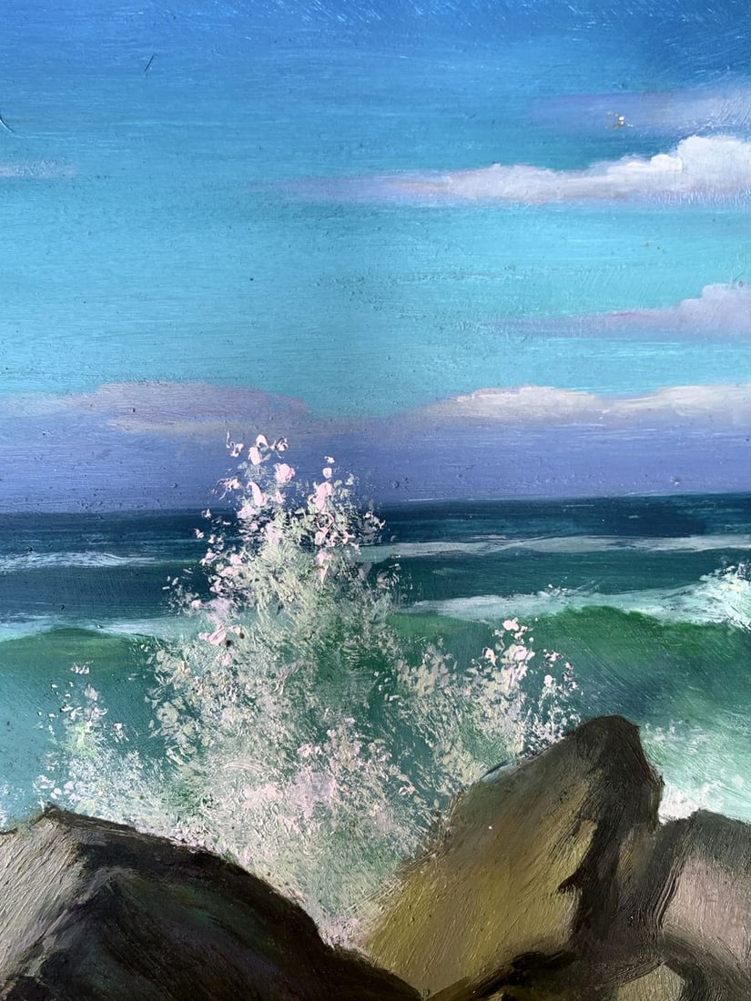Oil painting Sea waves Mykhailo Burdylo - 8