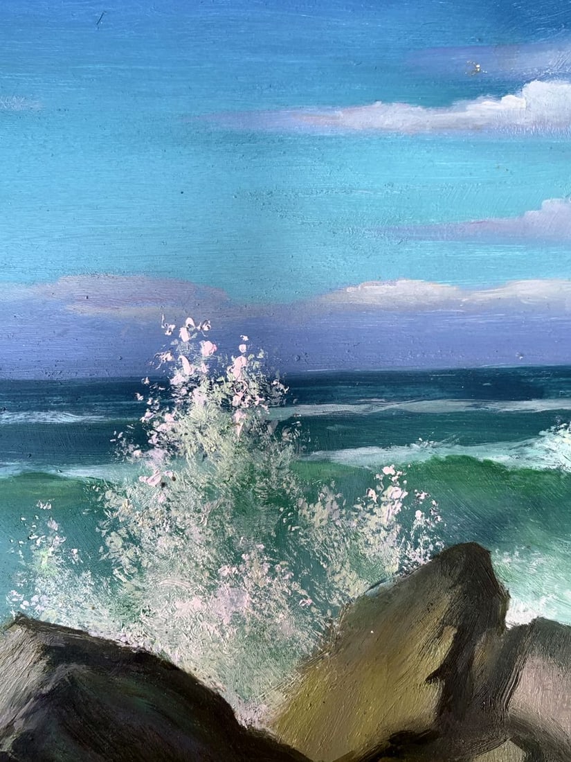 Oil painting Sea waves Mykhailo Burdylo - 9
