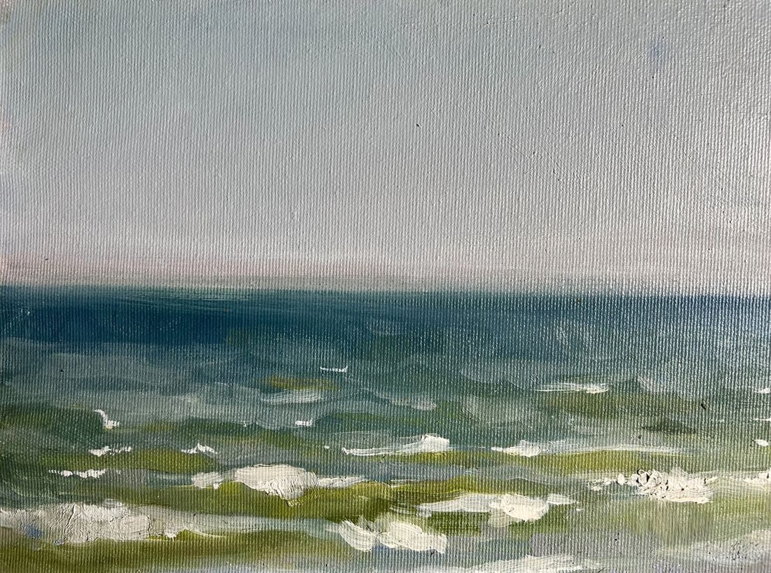 Oil painting Autumn sea breeze Tatyana Derdey - 4