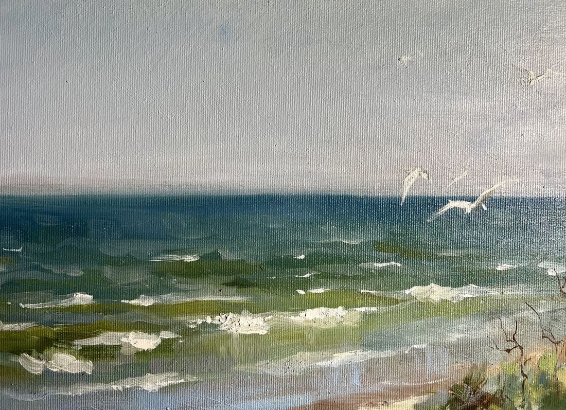 Oil painting Autumn sea breeze Tatyana Derdey - 5