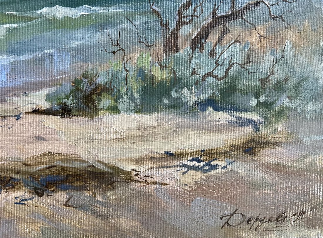 Oil painting Autumn sea breeze Tatyana Derdey - 7