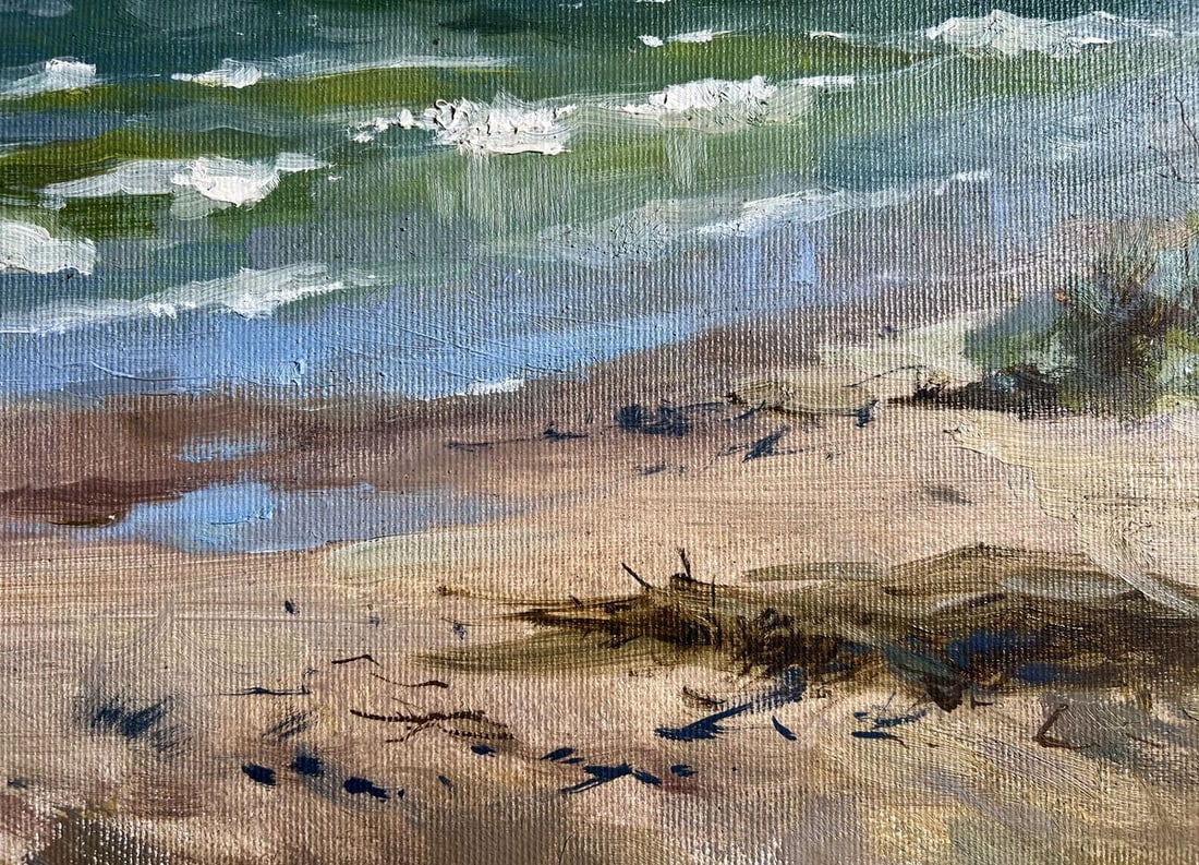 Oil painting Autumn sea breeze Tatyana Derdey - 8