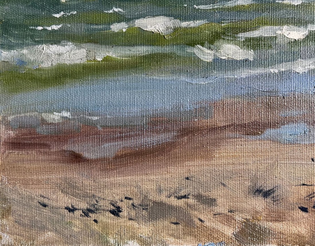Oil painting Autumn sea breeze Tatyana Derdey - 9