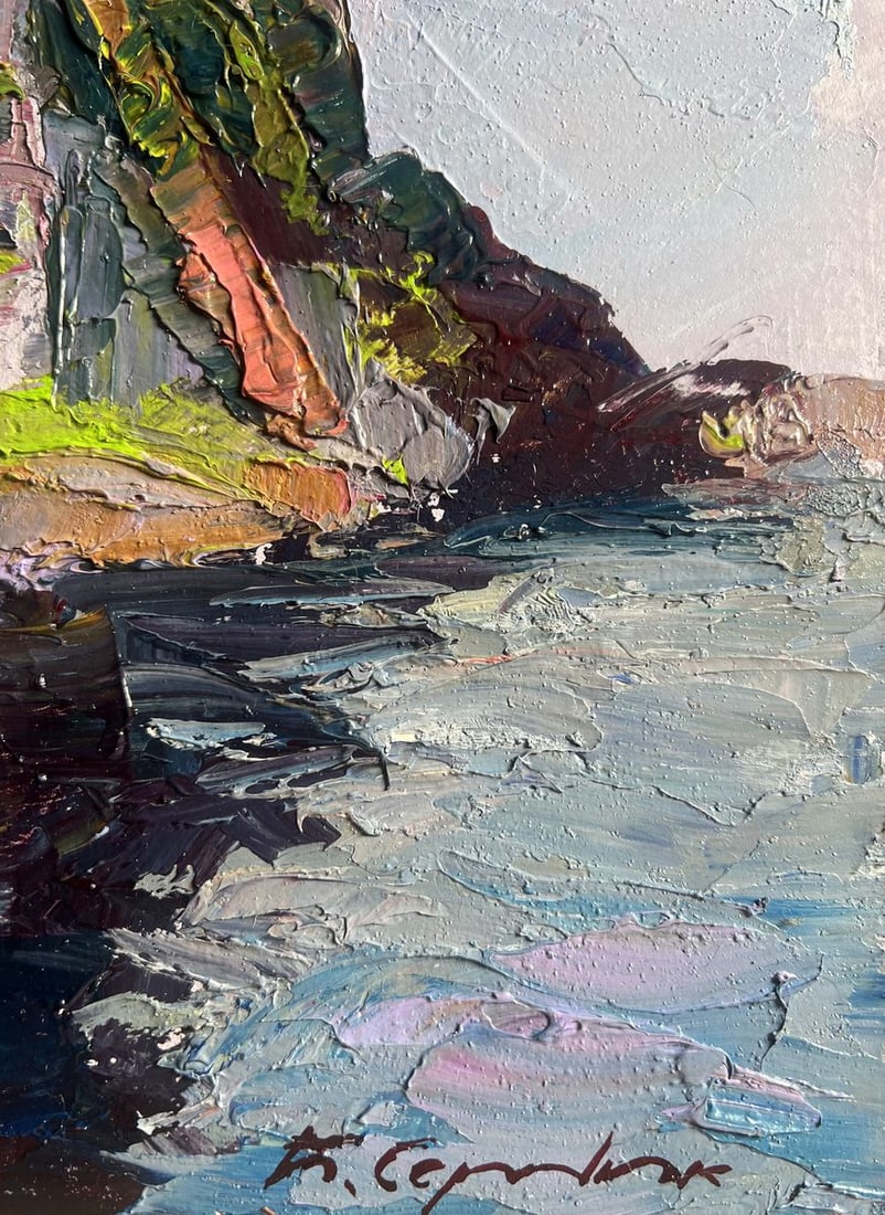 Oil painting Fortress by the sea Boris Serdyuk - 9