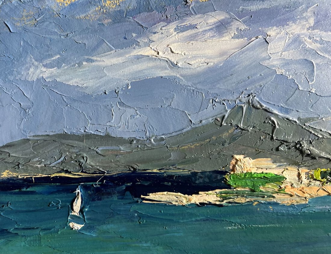 Oil painting Sea and mountains Boris Serdyuk - 4