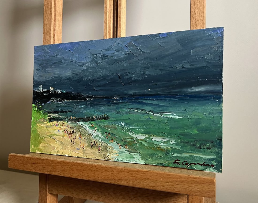 Oil painting People on the beach Boris Serdyuk - 2