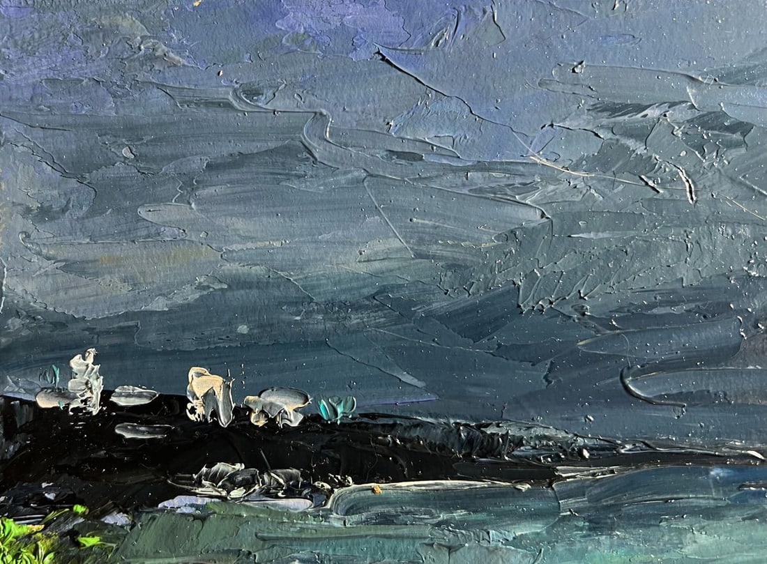 Oil painting People on the beach Boris Serdyuk - 4