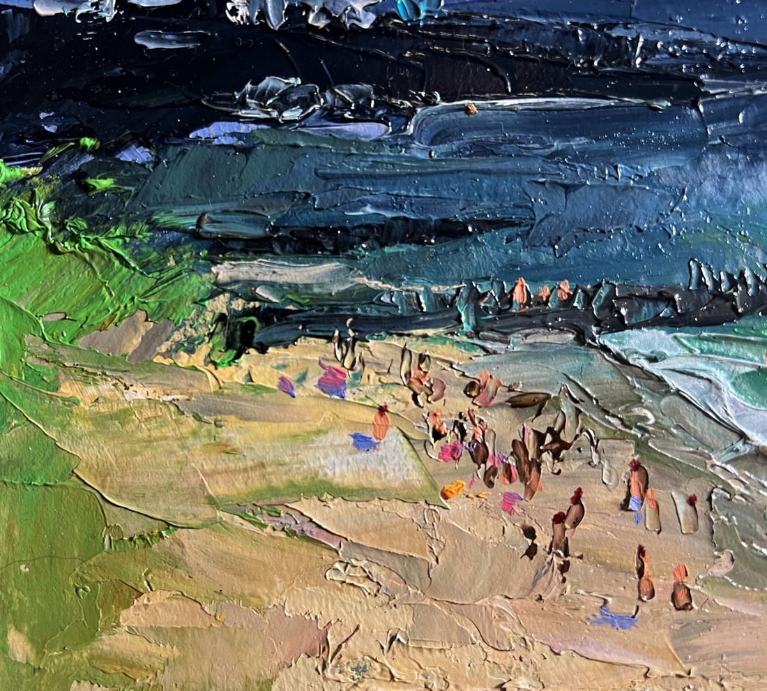 Oil painting People on the beach Boris Serdyuk - 8