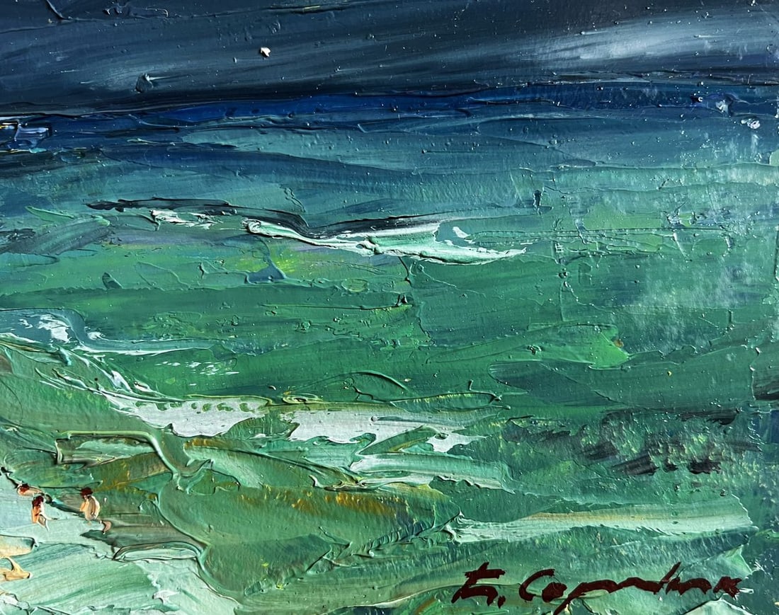 Oil painting People on the beach Boris Serdyuk - 9