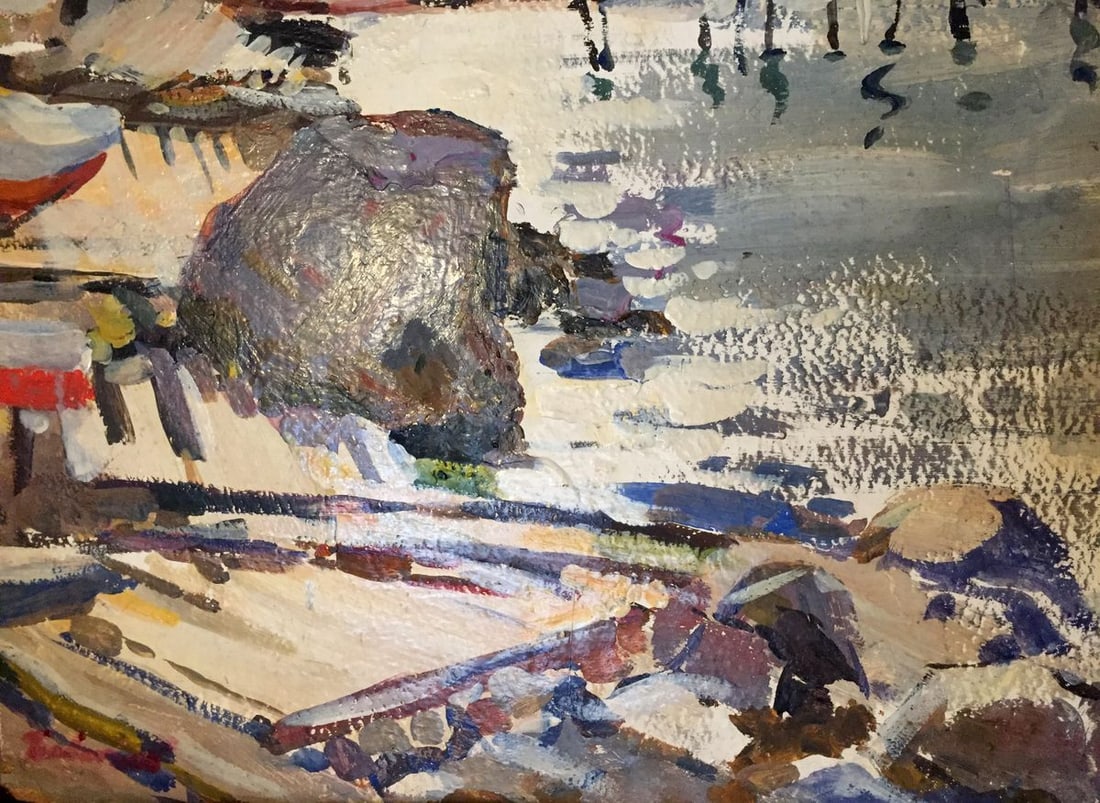 Oil painting It's a nasty day - 2