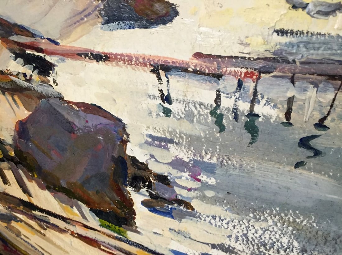 Oil painting It's a nasty day - 6