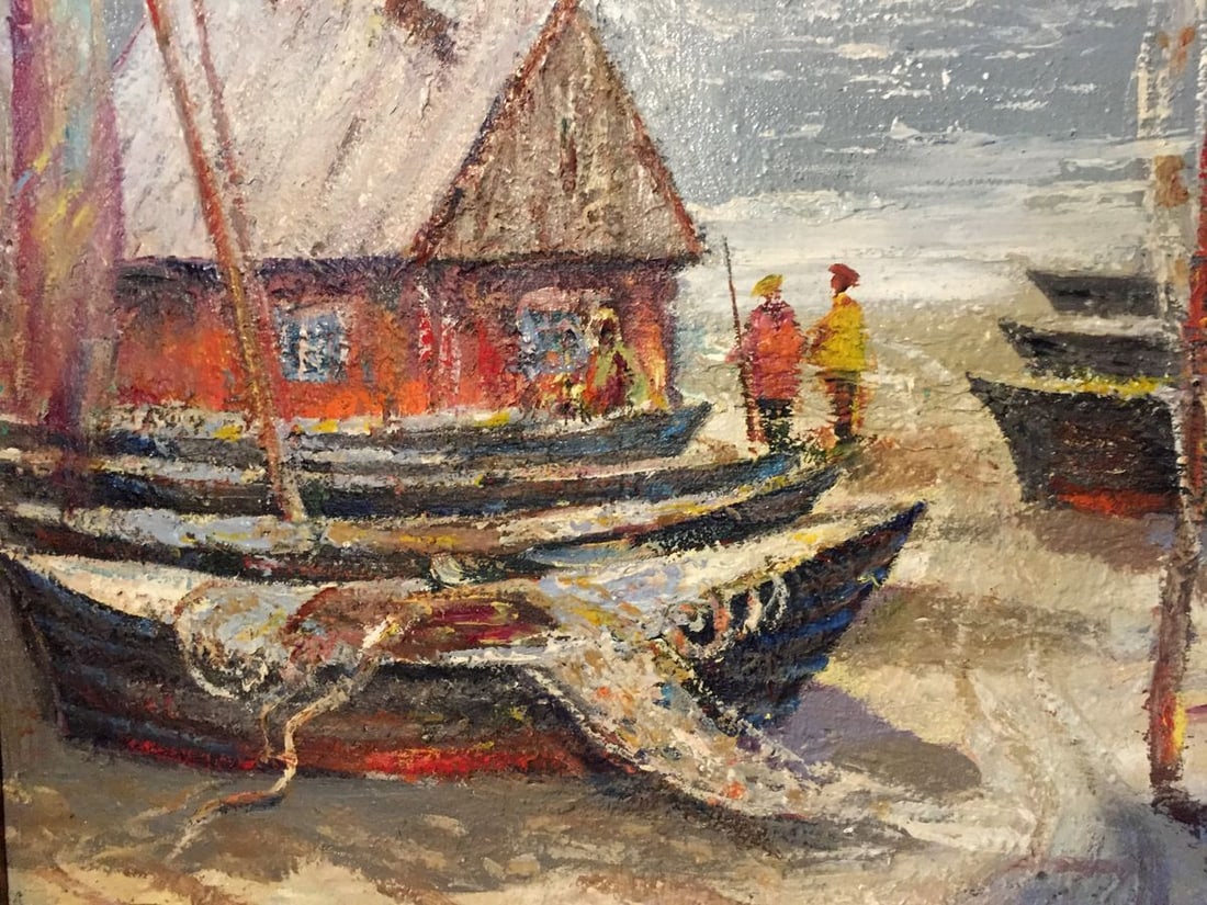Oil painting Fishing boats Shary Anatoly Ivanovich - 10