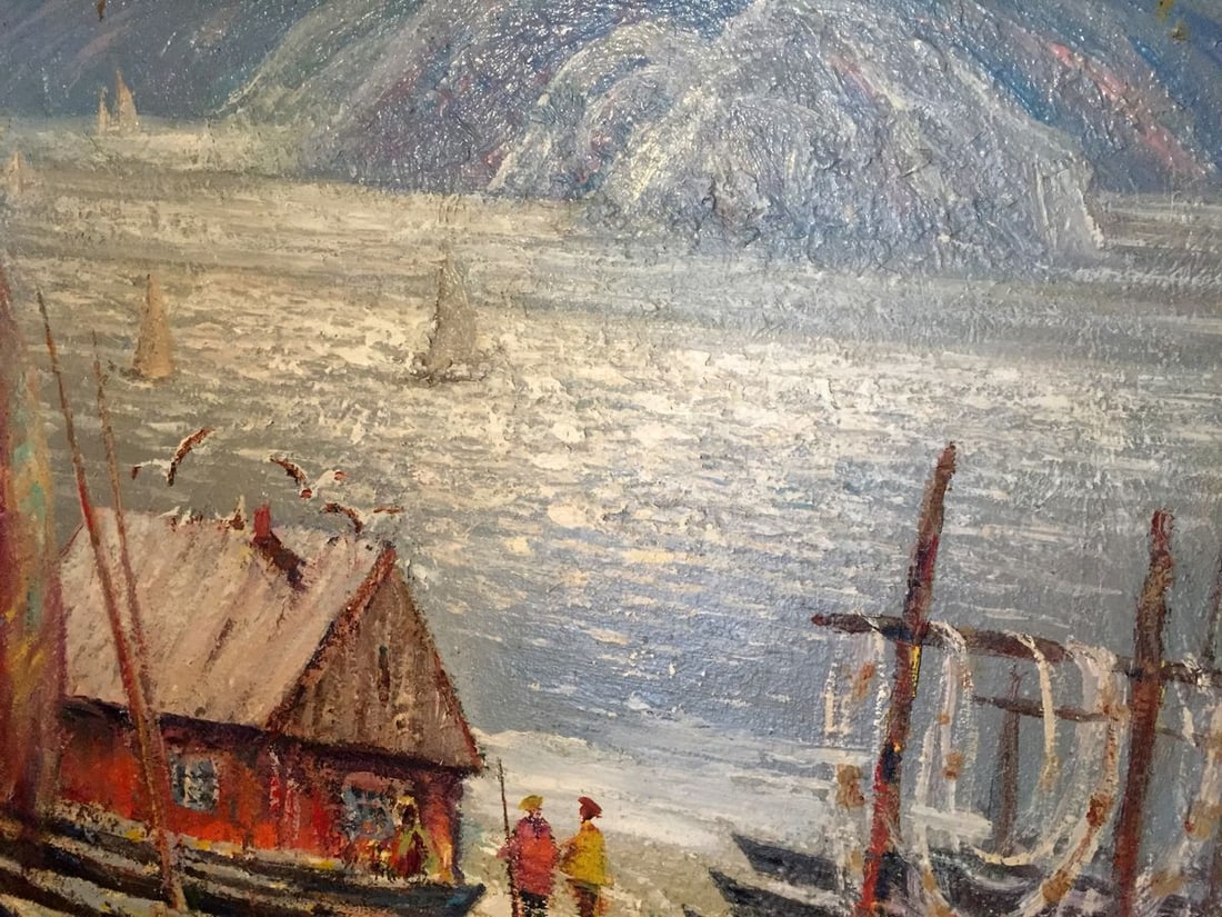 Oil painting Fishing boats Shary Anatoly Ivanovich - 2