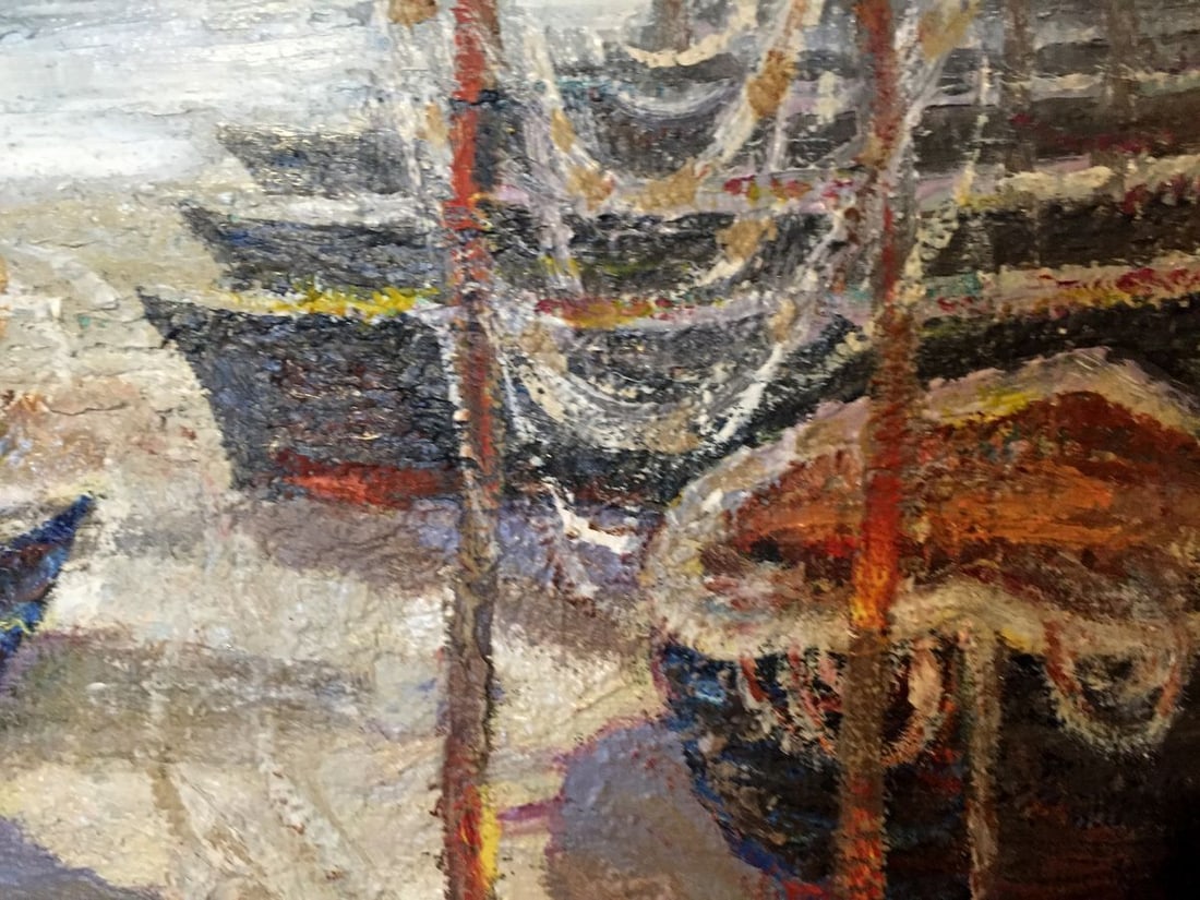 Oil painting Fishing boats Shary Anatoly Ivanovich - 5